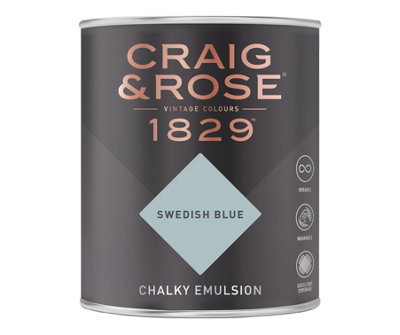 Craig & Rose 1829 Swedish Blue Chalky Paint 750ML