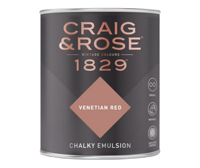 Craig & Rose 1829 Venetian Red Chalky Paint 750ML