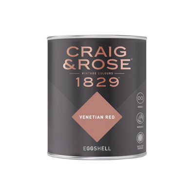 Craig & Rose 1829 Venetian Red Eggshell Paint 750ml