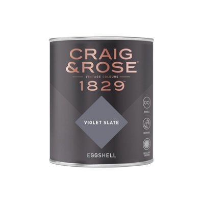 Craig & Rose 1829 Violet Slate Eggshell Paint 750ml