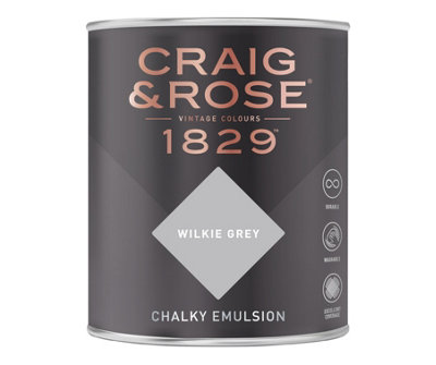 Craig & Rose 1829 Wilkie Grey Chalky Paint 750ML