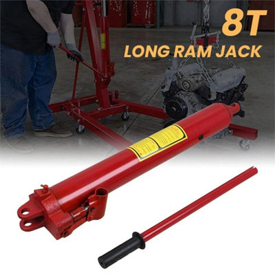 Crane Hydraulic Cylinder 8T Ram Engine Lift Hoist Pump Jack Workshop