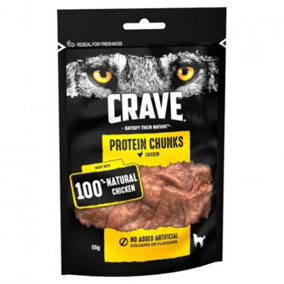 Crave Protein Chunks With Chicken 55g (Pack of 6)