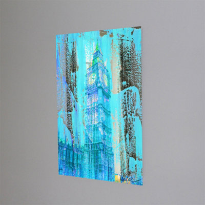 CRAZY BLUE BEN (Mirror Art Print) / 127cm x 91cm