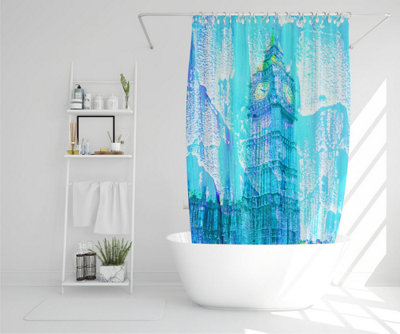 CRAZY BLUE BEN (Shower Curtain) / Default Title