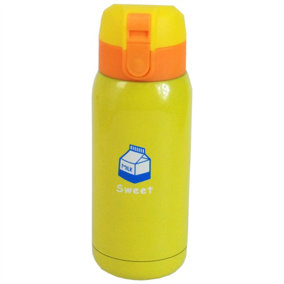 CrazyGadget Sweet Yellow 280ml Stainless Steel Travel Mug Bottle