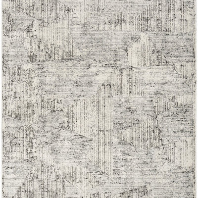Cream Black Abstract Modern,Easy to clean Rug for Bedroom & Living Room-119cm X 180cm