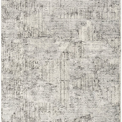 Cream Black Abstract Modern,Easy to clean Rug for Bedroom & Living Room-274cm X 366cm