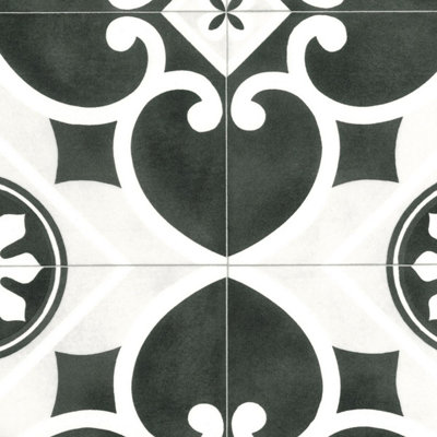 Cream Designer Effect Anti Slip Vinyl Sheet Flooring For Kitchen Bathroom Living Room-2m(6'6") X 2m(6'6")-4m² - 3
