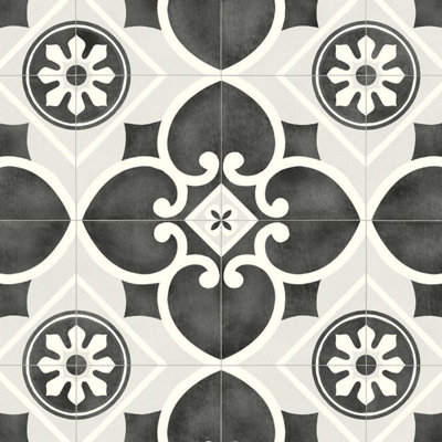 Cream Designer Effect Anti Slip Vinyl Sheet Flooring For Kitchen Bathroom Living Room-3m(9'9") X 3m(9'9")-9m²