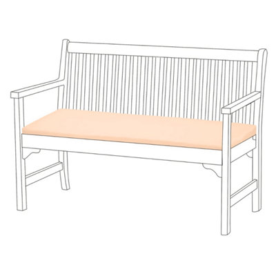 Cream Garden Bench Seat Cushion Non Slip Comfortable Patio Bench Cushions Swing Cushions