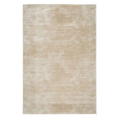 Cream Green Braided Bedroom Living Area Rug 120x170cm