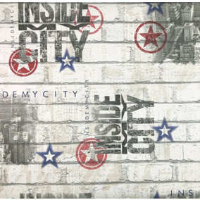 Cream Inside City Graffiti Wallpaper