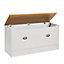 Cream & Oak Living Storage Blanket Box