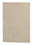 Cream Solid Plain Shaggy Machine Made Easy to Clean Rug for Living Room Bedroom and Dining Room-133cm (Circle)