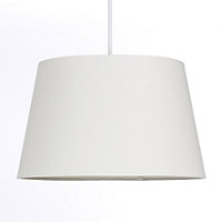 Cream Tapered Drum Shade for Ceiling and Table Lamp 12 Inch Shade