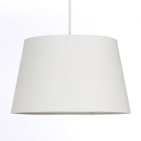 Cream Tapered Drum Shade for Ceiling and Table Lamp 12 Inch Shade