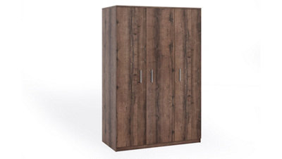 Create a Serene Retreat with the Bono Hinged Door Wardrobe 1350mm x 2030mm x 650mm in Calming Oak Monastery