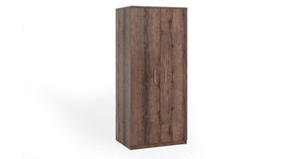 Create a Serene Retreat with the Bono Hinged Door Wardrobe 900mm x 2030mm x 650mm in Calming Oak Monastery