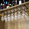 Creative 7 Slots Rack Under Cabinet Wine Glass Storage Hanger for Bar