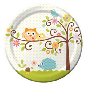 Creative Converting Happi Tree Party Plates (Pack of 8) Multicoloured (One Size)