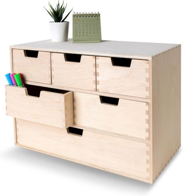 Creative Deco Mini Chest of Drawers Beige Unpainted Rectangular Natural ...