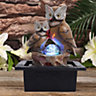 Creative Owl Shape Water Feature Fountain Electric Home Decor