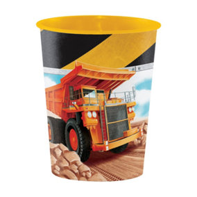 Creative Party Big Dig Construction Plastic Party Cup Multicoloured (One Size)