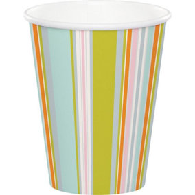 Creative Party Happi Jungle Disposable Cup (Pack of 8) Multicoloured (One Size)