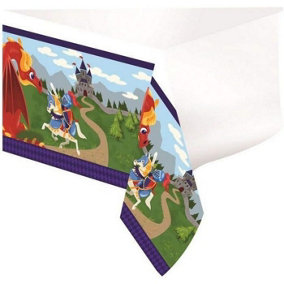 Creative Party Medieval Prince Knight Party Table Cover Multicoloured (One Size)