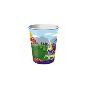 Creative Party Medieval Prince Paper Party Cup (Pack of 8) Multicoloured (One Size)