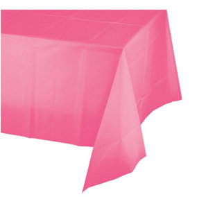 Creative Party Notion In Network Plastic Rectangular Party Table Cover Candy Pink (One Size)