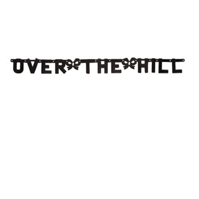 Creative Converting Striscione Festa Snodato Over The Hill - Decorazione Compleanno 4 Piedi
