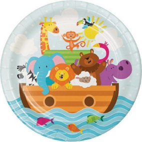 Creative Party Paper Baby Shower Party Plates (Pack of 8) Multicoloured (One Size)