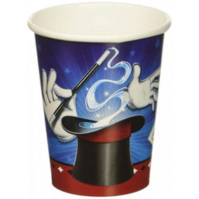 Creative Party Paper Magic Party Cup (Pack of 8) Blue/White/Red (One Size)