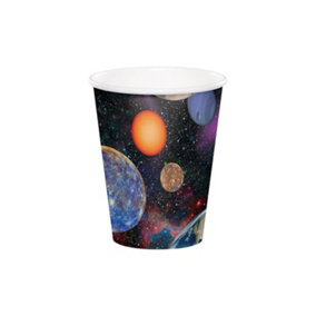Creative Party Paper Space Disposable Cup (Pack of 8) Multicoloured (One Size)