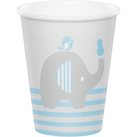 Creative Party Peanut Baby Shower Disposable Cup (Pack of 8) Grey/Blue (One Size)
