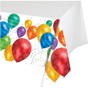 Creative Party Plastic Balloons Party Table Cover Multicoloured (One Size)
