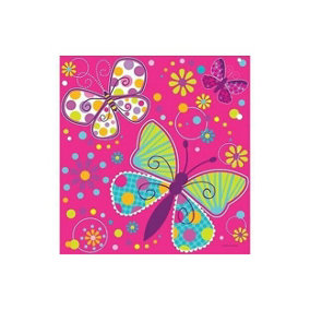 Creative Party Plastic Butterfly Party Table Cover Multicoloured (One Size)
