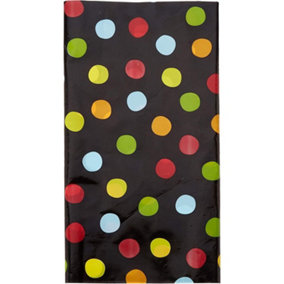 Creative Party Polka Dot Birthday Party Table Cover Multicoloured (One Size)