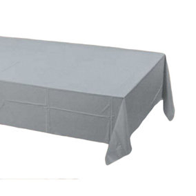 Creative Party Rectangular Party Table Cover Grey (One Size)