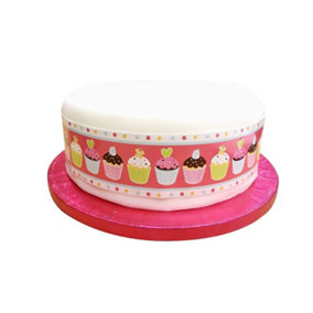 Creative Party Sweet Treats Cake Frill Pink (One Size)