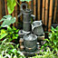 Creative Water Well Water Feature Garden Cascading Fountain Outdoor