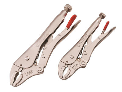 Crescent CLP2SETN-08 Curved Jaw Locking Pliers with Wire Cutter Set 2 Piece