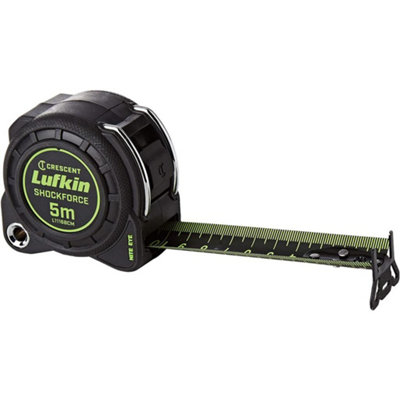 Crescent Lufkin 5m Shockforce Night Eye Dual Sided Metric Tape Measure LUFNEDS5M