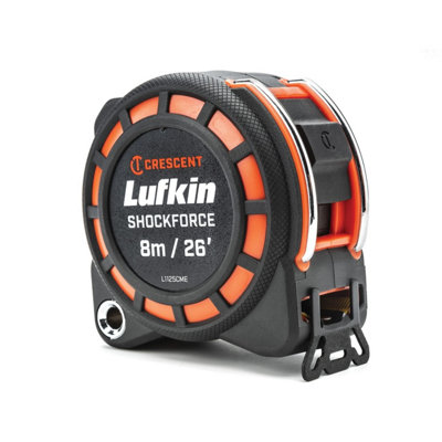 Crescent Lufkin 8m Shockforce Dual Sided Tape Measure LUFSFDS826 XMS21DSTAPE8