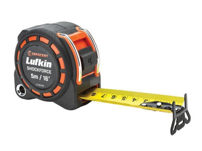 Crescent Lufkin Shockforce Dual-Sided Tape - 5m Length with 30mm Width for Precision Measuring