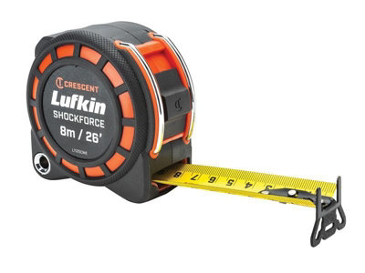 Crescent Lufkin Shockforce Dual-Sided Tape 8m 26ft - Accurate and Durable