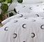 Crescent Tuffted Duvet Cover and 1 Pillowcase set - Single