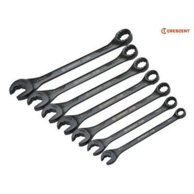 Crescent X6 7-Piece Open End Ratcheting Spanner Set for Maximum Torque